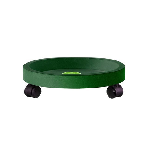 Universal Round Wheels Pot Tray Easy Moving Plant Pot Tray Garden Plate Plastic Stand