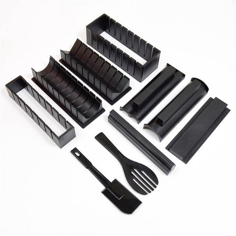 10 PCS/Set DIY Sushi Seaweed Rice Ball Making Mold, 10 PCS/Set