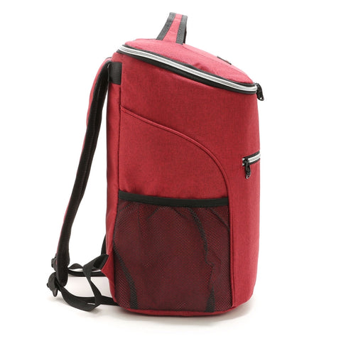 Outdoor Picnic Insulation Backpack Oxford Cloth waterproof Backpack, Backpack(Red), Backpack(Gray)
