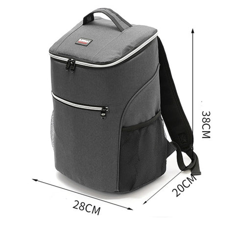 Outdoor Picnic Insulation Backpack Oxford Cloth waterproof Backpack, Backpack(Red), Backpack(Gray)