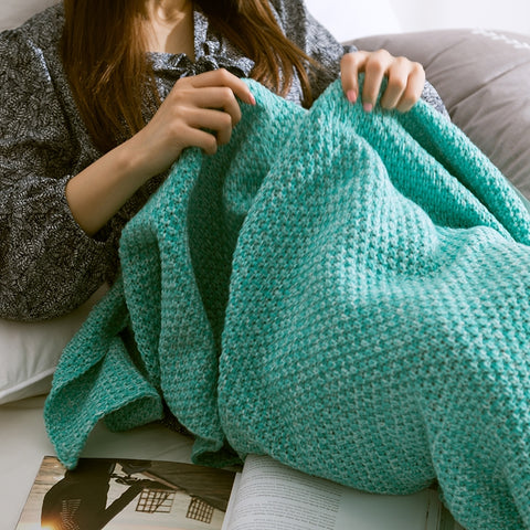 Mermaid Tail Blanket For Adult Super Soft Sleeping Knitted Blankets, 90 X50cm, 140 X70cm, 180 X90cm
