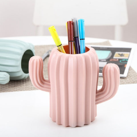 Cactus Shape Vase Creative Home Furnishings Interior Decorations Desktop Pen Holder