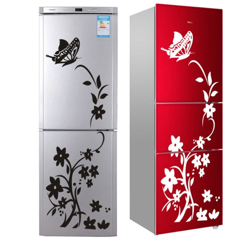 Creative Refrigerator Sticker, Black, White