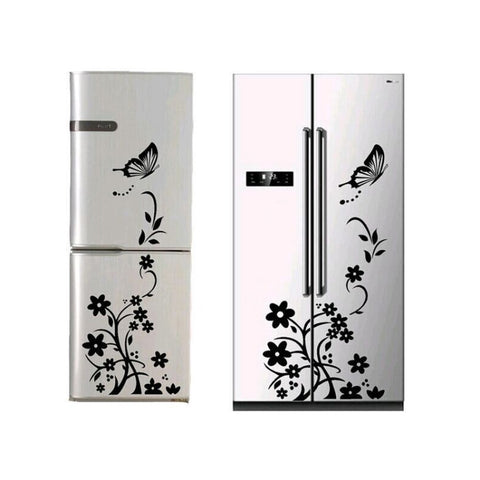 Creative Refrigerator Sticker, Black, White