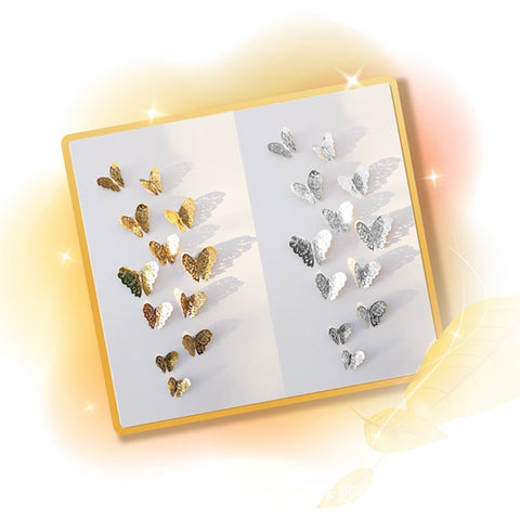 3D Wallpaper Home Decoration Hollow Butterfly Fridge Wall Stickers