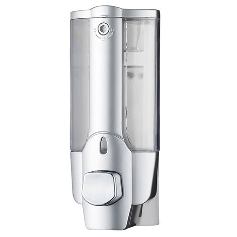 Wall-mounted Plastic Manual Single-head Soap Box Hotel Soap Dispenser, Matt, Plating
