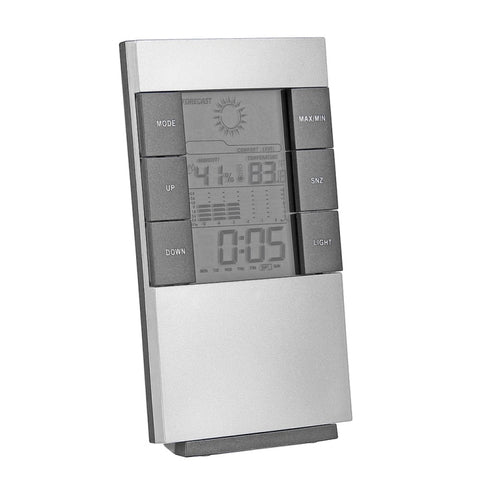 Household Digital LCD Display Hygrometer Thermometer Temperature Humidity Meter Clock Alarm, Humidity Meter