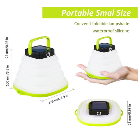 Folding Solar Lamp Outdoor Camping Tent Lamp LED Camping Lamp