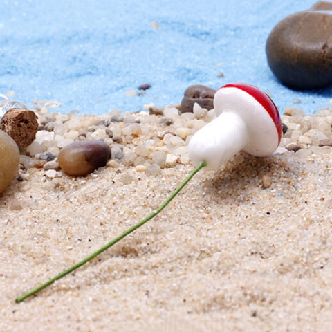 20 PCS Artificial Mini Foam Mushroom Miniature Garden Decorations, 20 PCS Foam Mushroom