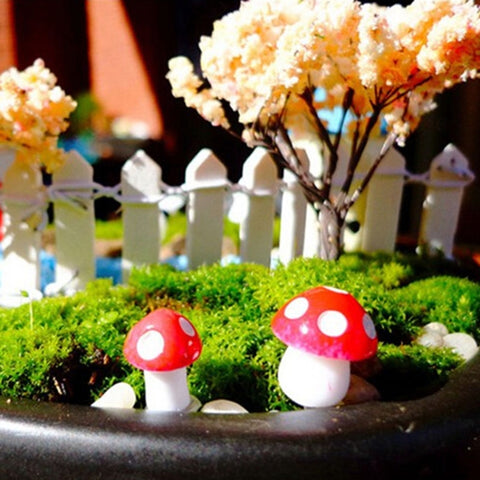 20 PCS Artificial Mini Foam Mushroom Miniature Garden Decorations, 20 PCS Foam Mushroom