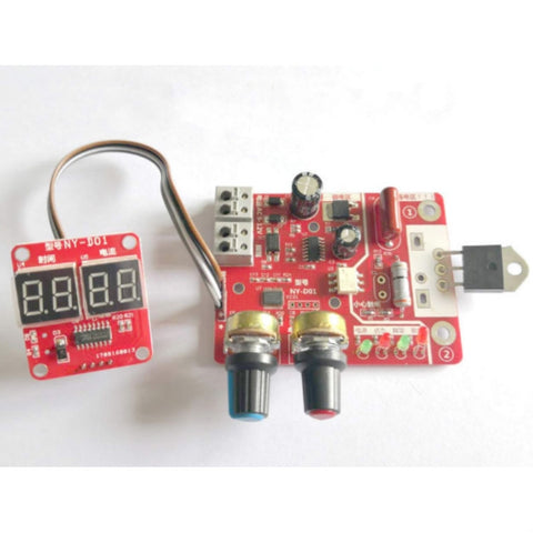 NY-D01 Spot Welding Machine Control Board Adjustment Time Current Digital Display Control Board, 40A, 100A