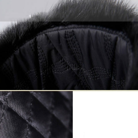 Autumn and Winter Thick Warm Rabbit Fur Bomber Hat Flight Hat for Men, Black L, Black XL, Brown L, Brown XL, Gray L, Gray XL, Black XXL, Brown XXL, Gray XXL, Black XXXL, Brown XXXL, Gray XXXL
