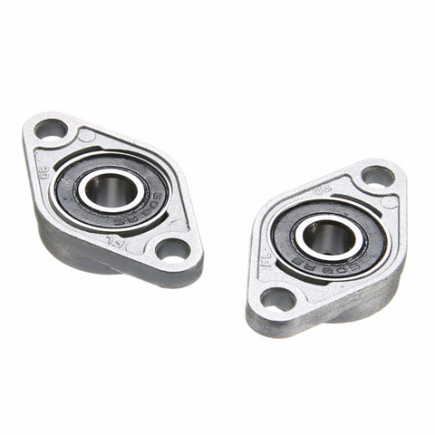 2pcs Diamond Bearing Housing Zinc Alloy Miniature Housing Bearing 3D Printer Accessories Universal, KFL08 (inner diameter 8), KFL000 (inner diameter 10), KFL001 (inner diameter 12)
