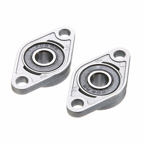 2pcs Diamond Bearing Housing Zinc Alloy Miniature Housing Bearing 3D Printer Accessories Universal, KFL08 (inner diameter 8), KFL000 (inner diameter 10), KFL001 (inner diameter 12)