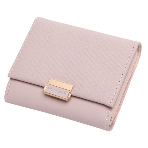 Luxury Wallet Female Leather Women Leather Purse Plaid Wallet Ladies Hot Change Card Holder Coin Small Purses for Girls