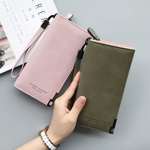 Long Wallet Zipper Coin Purse Cards ID Holder Clutch Woman Wallet