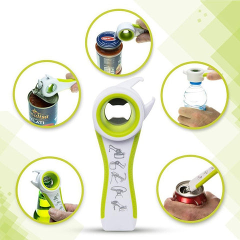 5 in 1 Multifunctional Plastic Bottle Opener Beer Opener Kitchen Tool