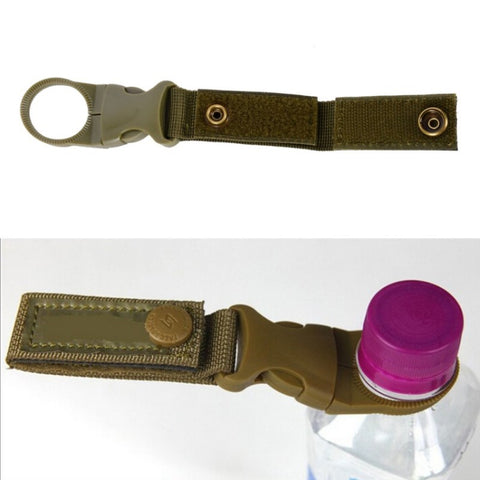 2PCS Webbing outdoor  Carabiner backpack Hanger Hook camp hike Water Bottle clip hang clasp Buckle Holder tool