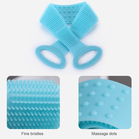 Silicone Massage Pull Strap Bath Brush Powerful Exfoliating Rubbing Bath Artifact, TBD052096201E, TBD052096201A, TBD052096201B, TBD052096201C, TBD052096201D