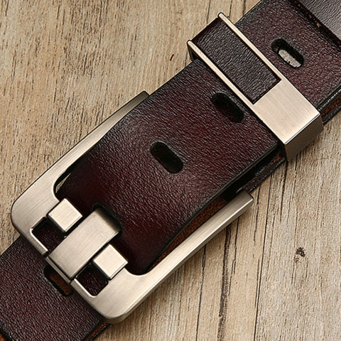 Vintage Lacquered Genuine Leather Pin Buckle Waistband for Men, Wide Needle Black 105CM, Wide Needle Black 110CM, Wide Needle Black 115CM, Wide Needle Black 120CM, Wide Needle Black 125CM, Wide Needle Black 130CM, Wide Needle Black 140CM               ...