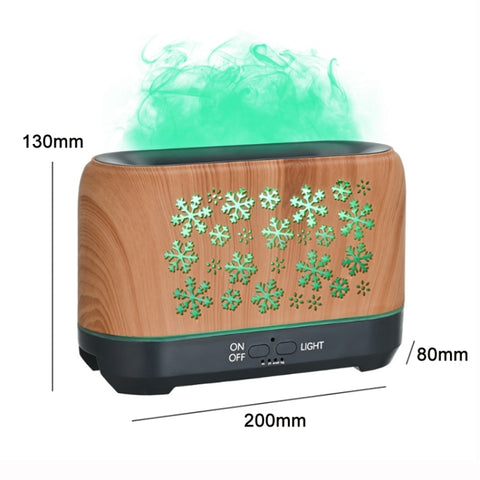 Home Colorful Simulation Flame Incense Smoked Lamp Humidifier, Remote Control, Without Remote Control