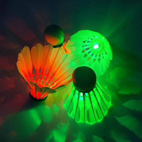 4 in 1 LED Goose Feather Material LED Light Durable Badminton