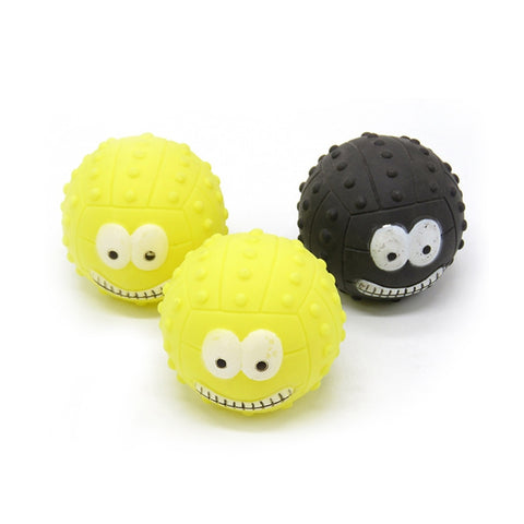 Rubber Squeak Toy for Dog Screaming Chicken Chew Bone Squeaky Ball Dog Toys Tooth Grinding, Random Color Delivery