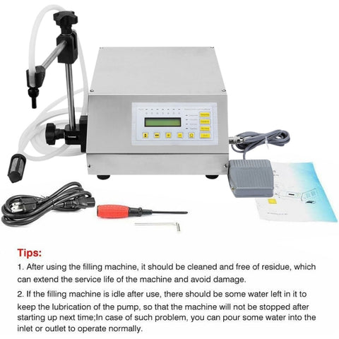 Mini Portable Electric Digital Control Pump Liquid Filling Machine LCD Display Milk Bottles Filler, Digital Control Pump Milk Bottles