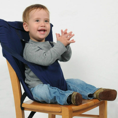 Baby Portable Seat Kids Chair Travel Foldable Washable Infant Dining Seat Cover Safety Belt
