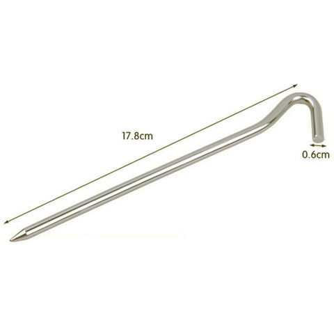 10pcsTent pegs Aluminum Alloy Tent nail Tent Stake Nails Ground Pin Camping Hiking Outdoor Tool inflatable tent Accessories