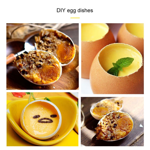 Metal Egg Scissors Egg Topper Cutter Shell Opener Stainless Steel Boiled Raw Egg Creative Kitchen Tools, Egg Topper