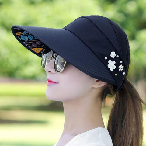 Women Summer Casual  Going Out Ultraviolet-proof Korean Style Folded Sun Block Hat Breathable And Light, Rose Red, Blue, Beige, Red, Black, Pink, Khaki
