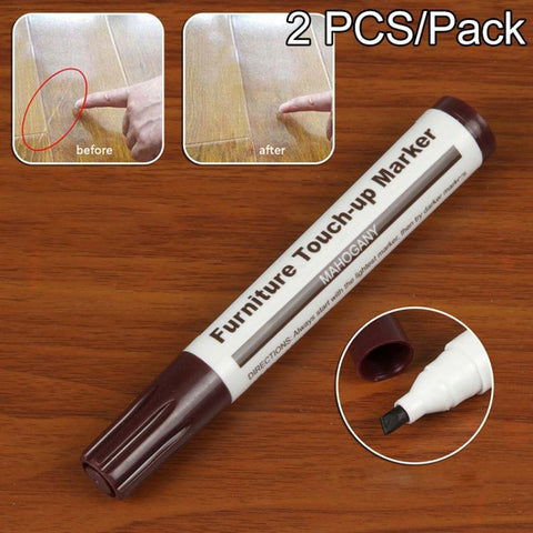 2 PCS Furniture Scratch Filler Repair Marker Pen, Size: 13.3x2cm