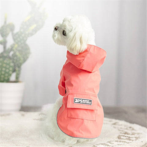 Dog Raincoat Hooded Four-Legged Clothes Waterproof All-Inclusive Small Dog Pet Raincoat, S, M, L, XL, XXL