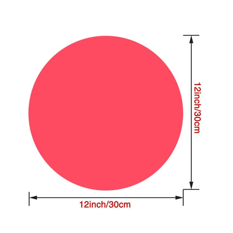 12 Inch Food Grade Silicone Microwave Oven Mat Round Silicone Placemat Non-Slip Insulation Mat, Black, Red, Blue, Green, Purple, Gray