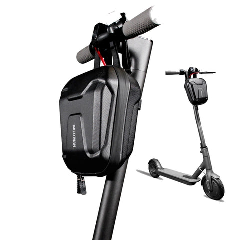 Wild Man Ts9 For Scooter / Bicycle Universal Waterproof Pu + Eva Hard Shell Front Bag with Reflective Warning, Capacity: 2.5l