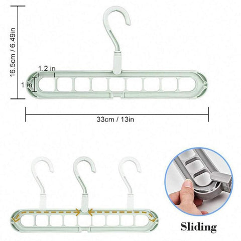 Home Storage Organization Clothes Hanger Drying Rack Plastic Scarf Clothes Hangers
