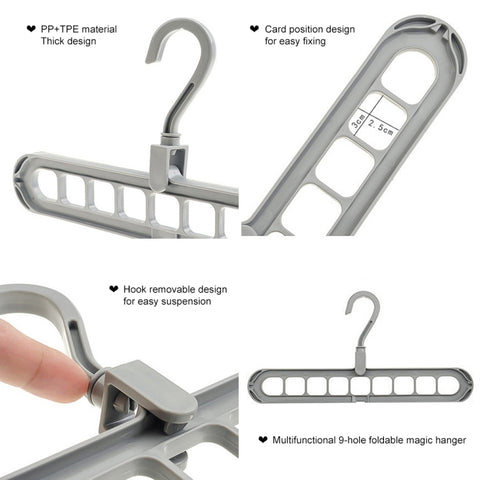 Home Storage Organization Clothes Hanger Drying Rack Plastic Scarf Clothes Hangers