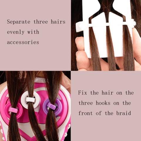 Children Hair Tie Electric Toy Three-Strand Hair Braid Machine, Three-Strand Hair Braid Machine