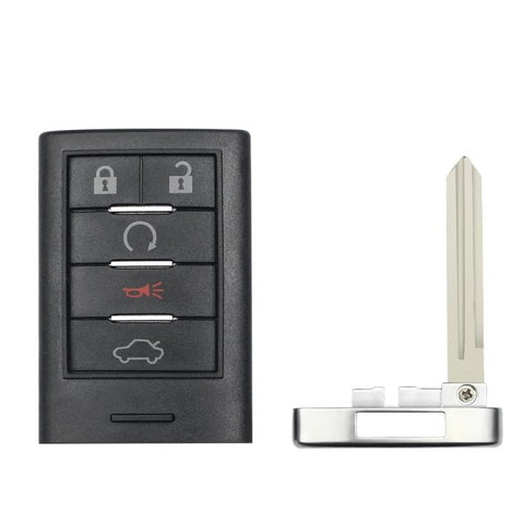 For Cadillac Car Remote Key Fob Case With Blank Key Blade