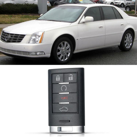 For Cadillac Car Remote Key Fob Case With Blank Key Blade