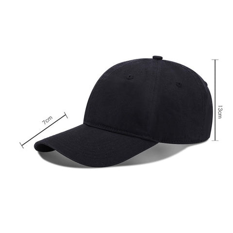 Baseball Cap Outing Leisure Peaked Cap Solid Color Washed Sun Hat, One Size