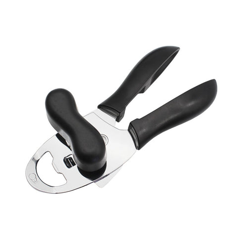 4 in 1 Multifunctional Can Opener Kitchen Household Lid Opener Canning Knife, Black, Green