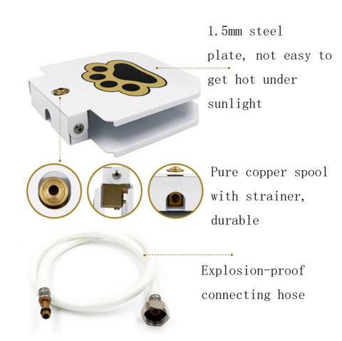 Pet Smart Fountain Automatic Drinking Fountain, Plastic Steel White Paint US Plug, 304 Stainless Steel US Plug, Plastic Steel White Paint UK Plug, 304 Stainless Steel UK Plug