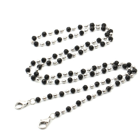 Necklace Personalized Handmade Crystal Bead Chain Mask Anti-Lost Lanyard Glasses Chain