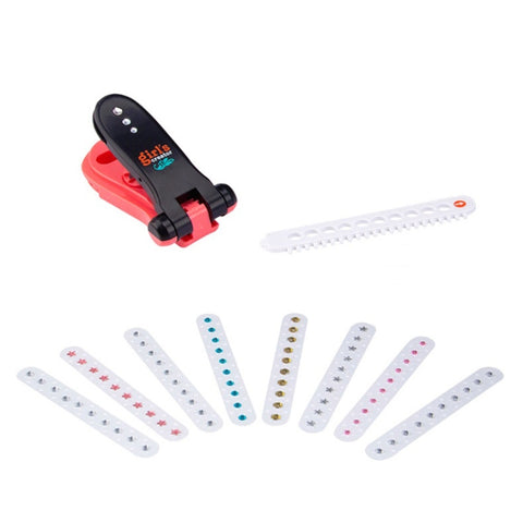 Girl Pretend Play Toy Sticker Diamond Pieces Nailing Machine, Nailing Machine