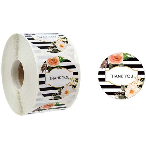 Roll Flower Decoration Thank You Seal Sticker Envelope Decoration Wedding Decoration, A-17, A-18, A-19, A-20