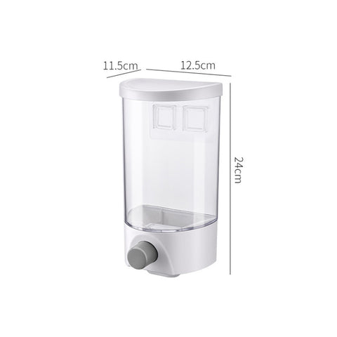 Wall-Mounted Miscellaneous Grain Storage Box Kitchen Large-Capacity Push-Type Sealed Tank, Medium, Large