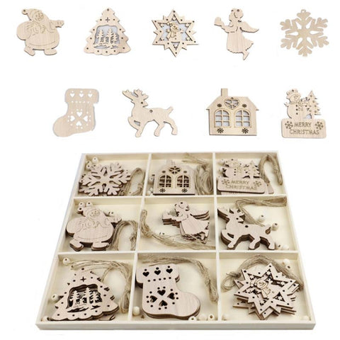 Christmas Creative DIY Decoration Gift Set  Handmade Wood Chip Pendant, JM02027, JM02028, JM02029, JM02030, JM02031, JM02032, JM02033, JM02034, JM02035, JM02036, JM02037, JM02038, JM02039, JM02040, JM02041