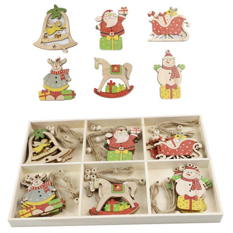 Christmas Creative DIY Decoration Gift Set  Handmade Wood Chip Pendant, JM02027, JM02028, JM02029, JM02030, JM02031, JM02032, JM02033, JM02034, JM02035, JM02036, JM02037, JM02038, JM02039, JM02040, JM02041